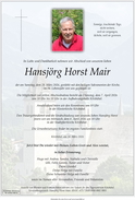 Hansjörg Horst Mair